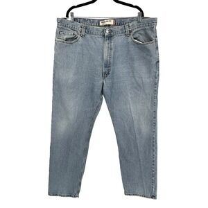 LEVIS 505 Vintage Red Tab Regular Fit Straight Leg Blue Jeans 44 X 32